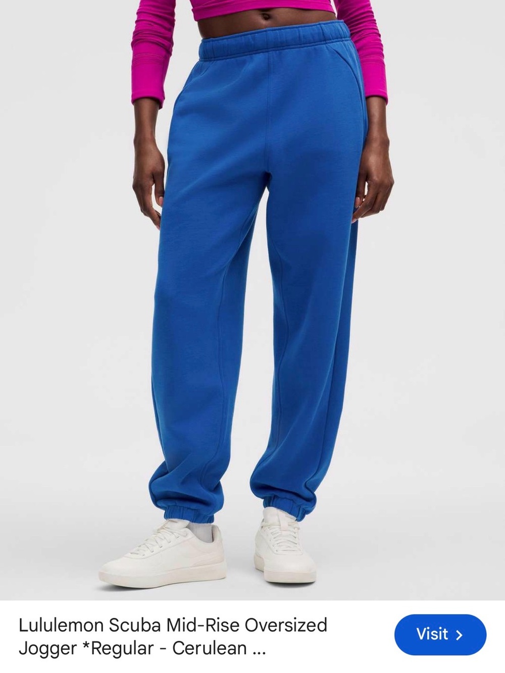 lululemon athletica Cerulean Oversized Mid-Rise Joggers